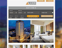 Tablet Screenshot of chm-hotels.com
